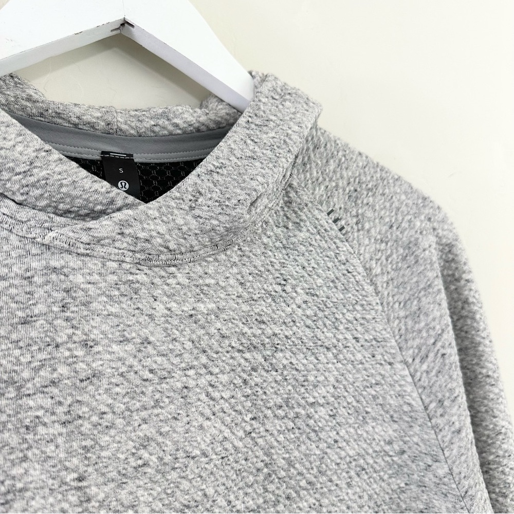 Lululemon At Ease Hoodie Heathered Melody Light Grey / Black - Picture 7 of 16
